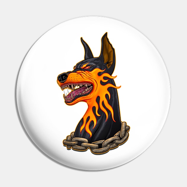 MAX Doberman Gym Pin by Robbgoblin