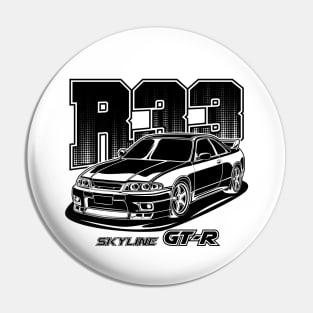 Skyline R33 GTR (Black Print) Pin