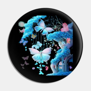 Butterfly Cottage Pin