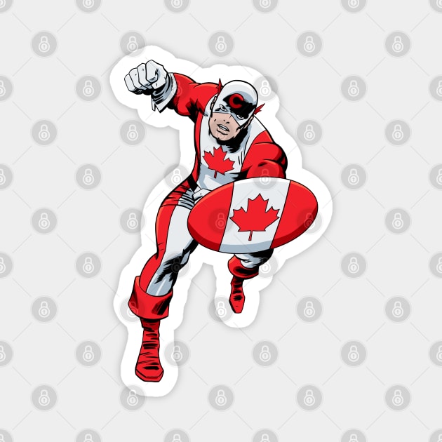 Captain Canada Magnet by ThirteenthFloor