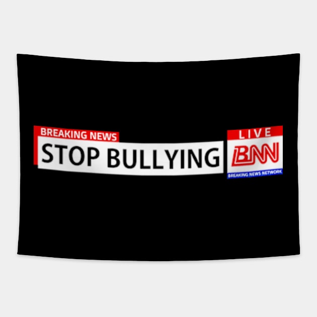 Breaking News Network, Stop Bullying Tapestry by Jahmar Anderson