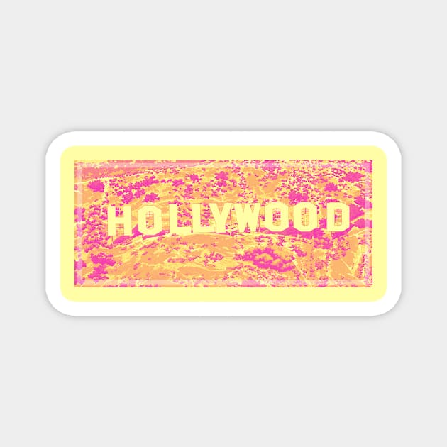 Hollywood Graphic Design Magnet by AniReview
