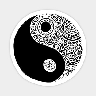 Black and White Yin Yang Magnet