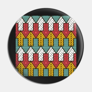 Funky Arrows Pattern Pin