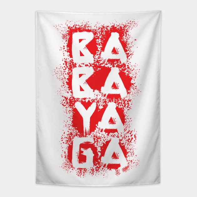 Baba Yaga Blood Splatter Tapestry by TMBTM