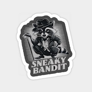 Sneaky Bandit: Raccoon Design Magnet