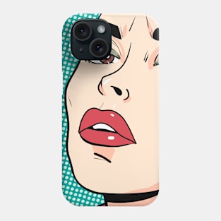 Young woman pop art Phone Case