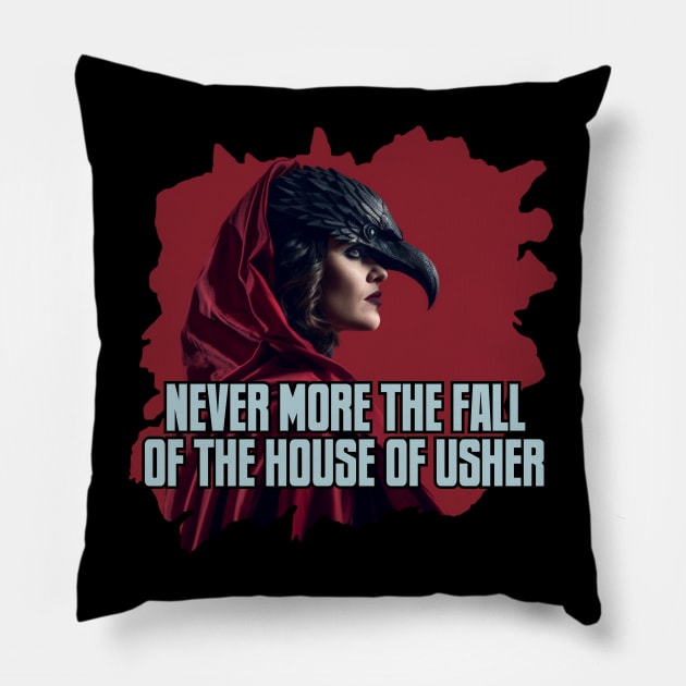 NEVER MORE THE FALL OF THE HOUSE OF USHER Pillow by Pixy Official