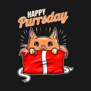 Surprise: Cat In A Birthday Gift On Purrsday T-Shirt