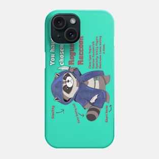 Rogue Raccoon RPG Style Perfect for Dungeon and Dragons Enthusiasts Funny Raccoon Cute RPG Video Game design DND T-Shirt Phone Case