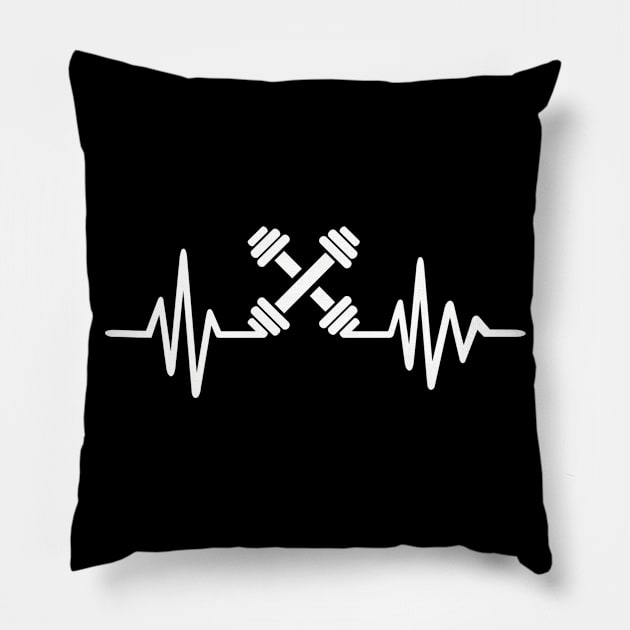 Weightlifting frequency Pillow by Designzz