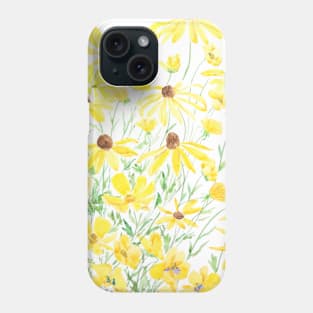 yellow flower field 2020 Phone Case