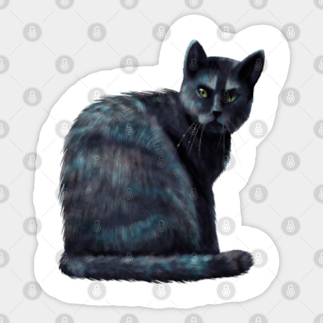 Angry Cat Funny Angry Cat Sticker Teepublic