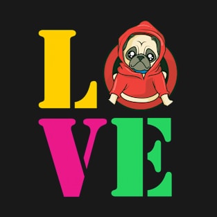 Love with dog design, valentine design T-Shirt