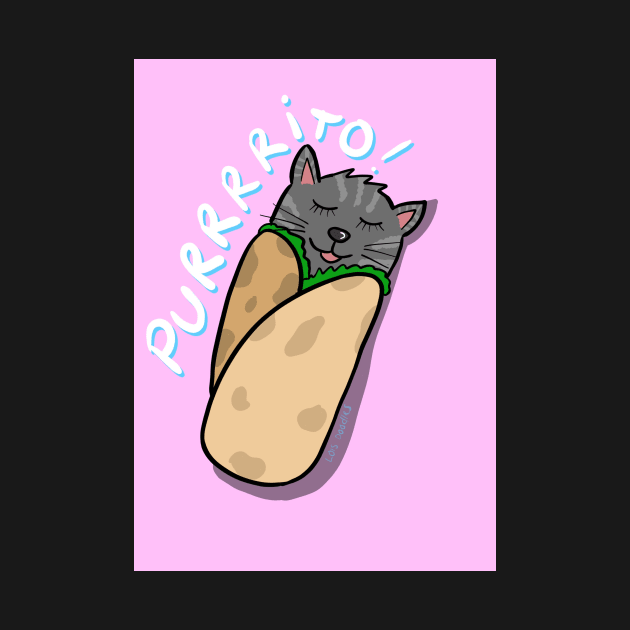 Purrito by Lois Doodles