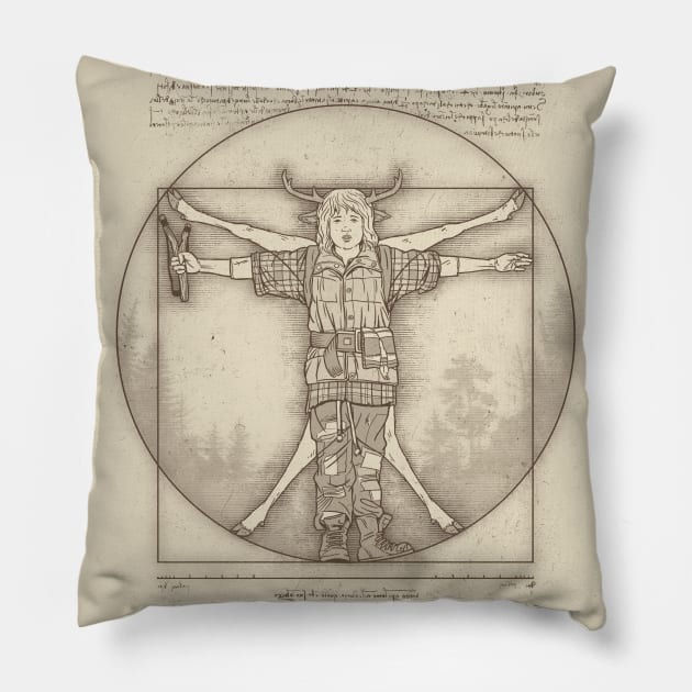 Vitruvian Hybrid Pillow by Getsousa