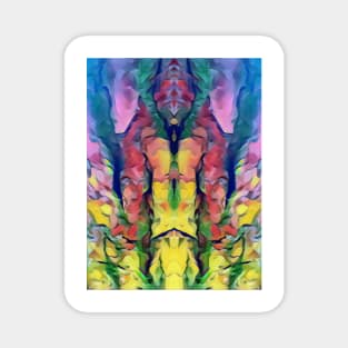 Tree design, Colorful digital artwork Magnet