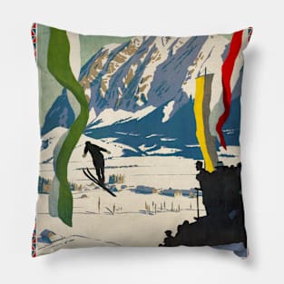 Vintage Travel Poster Austria Salzkammergut Pillow