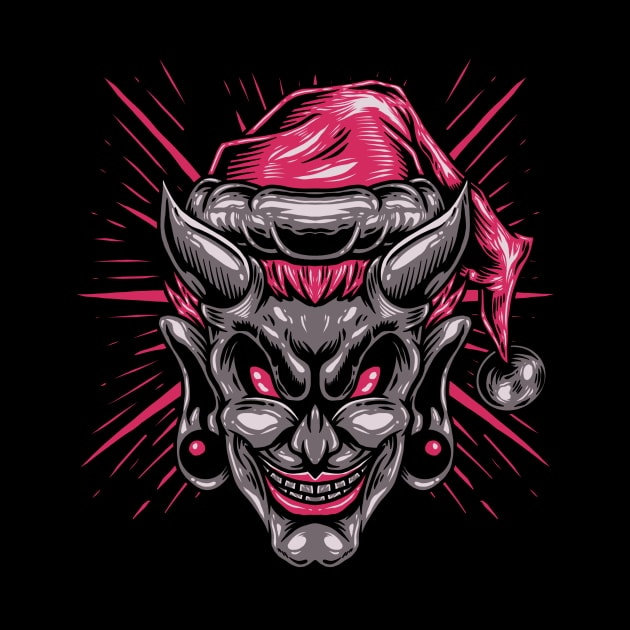 EVIL SANTA by Tee Trends