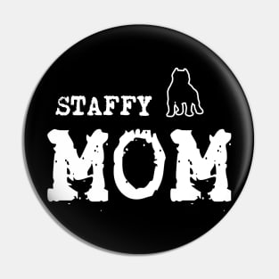 Staffy Mom Pin