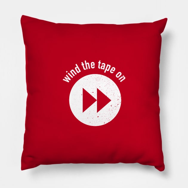 Wind the Tape On Pillow by FrootcakeDesigns