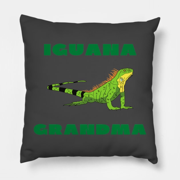 Iguana grandma funny Pillow by IOANNISSKEVAS