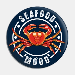 Seafood lover - Crab illustration Pin