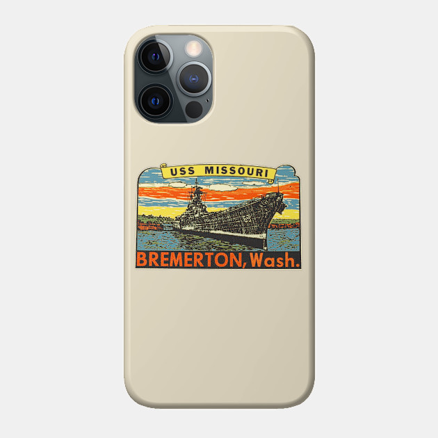 USS Missouri - Battleship - Phone Case