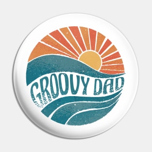 Sunset with groovy quote Pin
