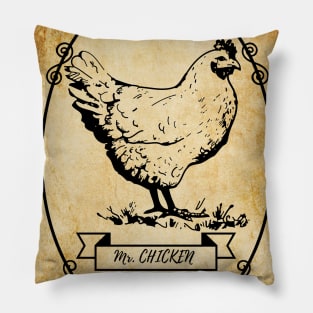 Vintage Chicken Pillow
