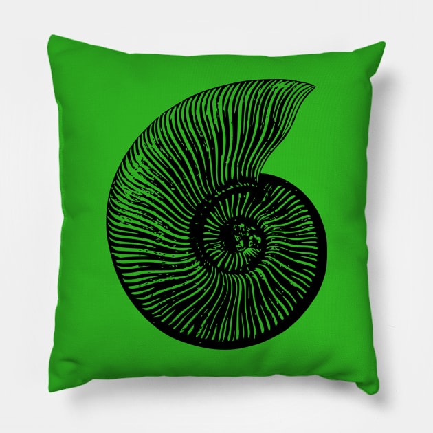 Ammonite Pillow by Celtic Morrigan