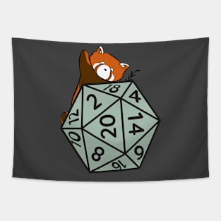 Red Panda With D20 Tapestry