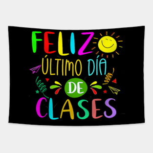 Last Day Of School Summer Spanish Teacher Or Student Tapestry