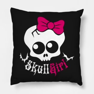 Skull Girl Pillow