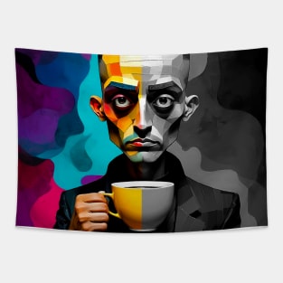 Morning Coffee - Colorful and Artistic Design Tapestry