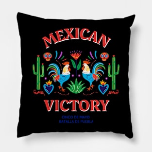 Mexican victory,cinco de mayo, batalla de puebla Pillow