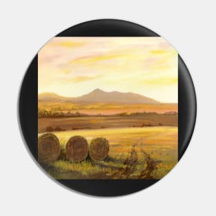 Golden Bales of Bennachie Pin