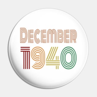 December 1940, Happy 80th Birthday, Happy Eighties Anniversary. Pin