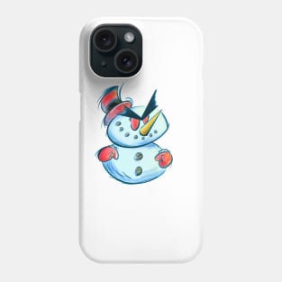 Angry Chib Snowman Phone Case