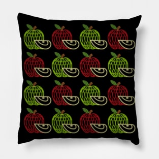 Neon Apples Pillow