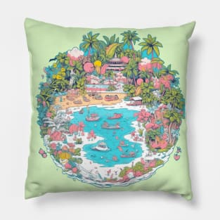 Hot Coast Sun Pillow