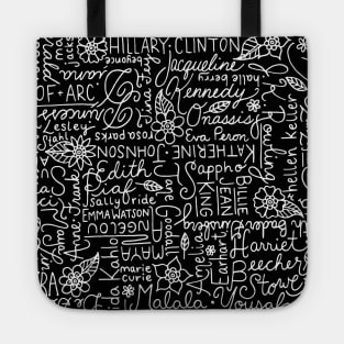 Strong Women Black and White Tote