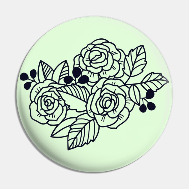 Art Flowers Pin by Design Anbay