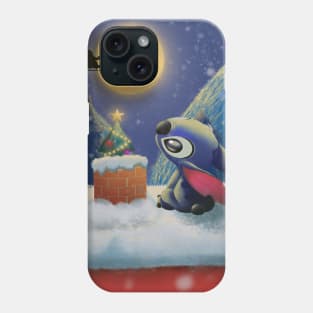 stitch Waiting for christmas gifts Phone Case