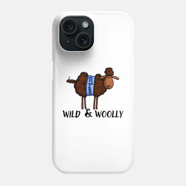 Wild & Woolly (Dark Sheep) Phone Case by Corrie Kuipers