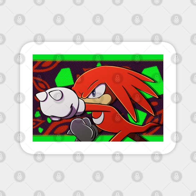 Knuckles Punch Magnet by Firestorm Fox