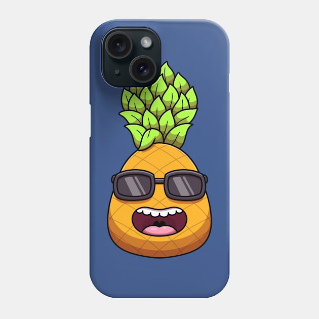 Cool Pineapple Phone Case by TheMaskedTooner