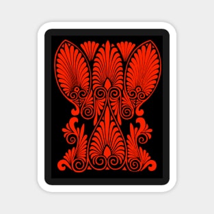 Greek vase red figure palmate Magnet