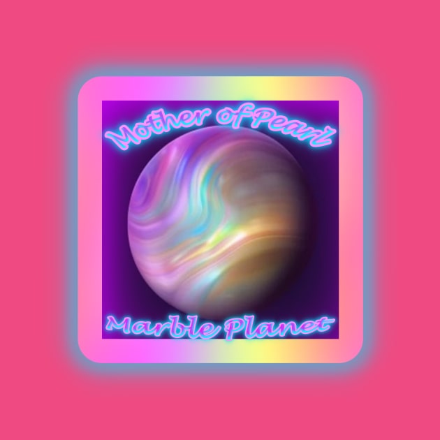 Mother of Pearl Marble Planet by Creative Creation