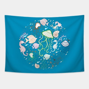 Life is better under water Tapestry